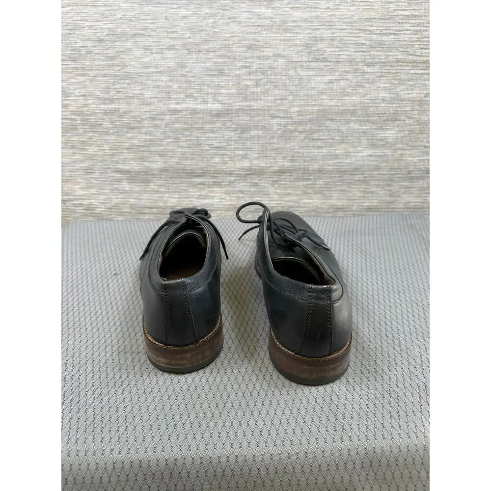 Johnston & Murphy Shoes Mens Size 7.5M Black Leather Cap Toe Derby Dress